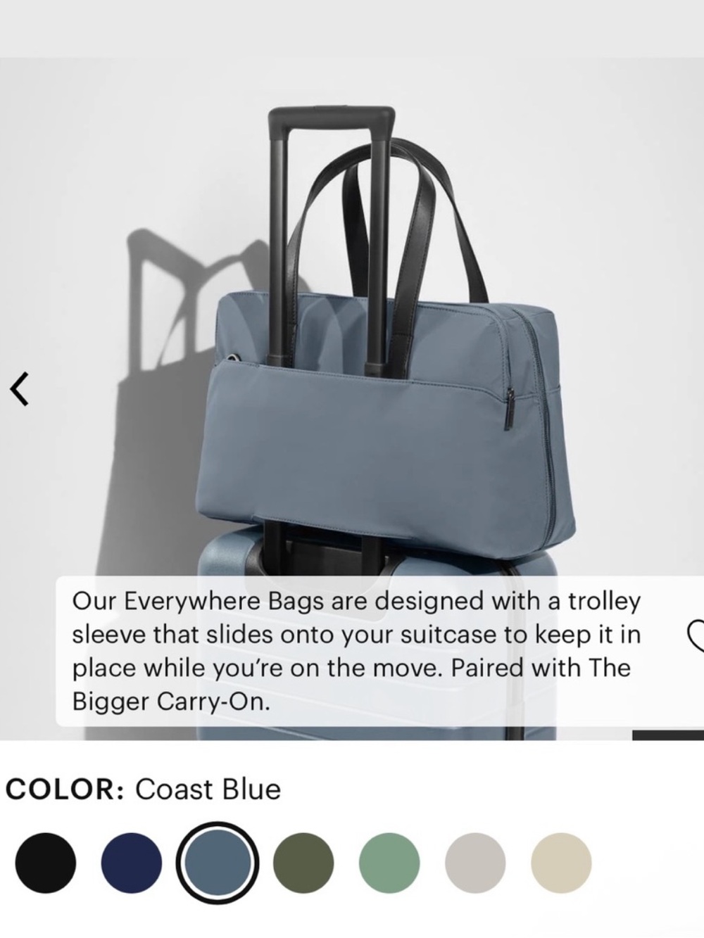 NEW Away Duffel Bag IN Coast Blue First Edition